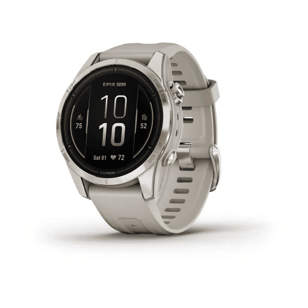 Epix Pro (Gen 2) – Sapphire Edition Soft Gold with Light Sand Band 42mm