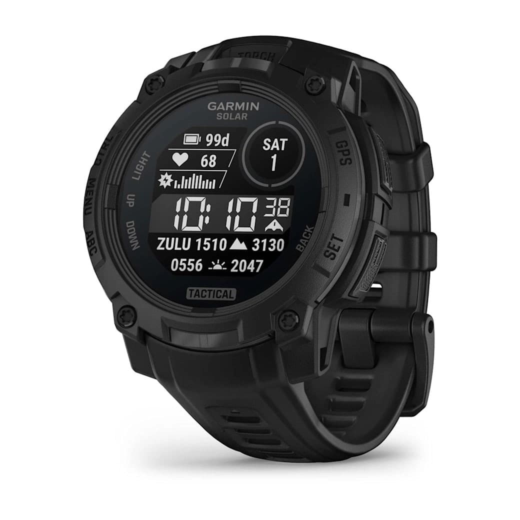 Instinct 3 – 45 mm, Solar, Tactical Edition Black with Black Band