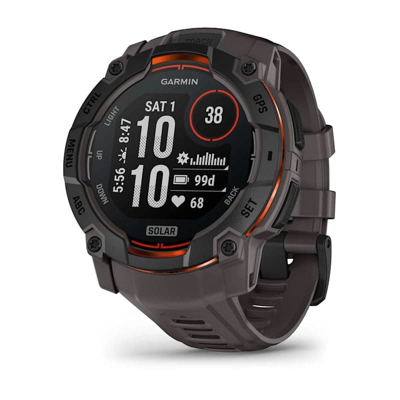 Instinct 3 – 50 mm, Solar Black with Charcoal Band