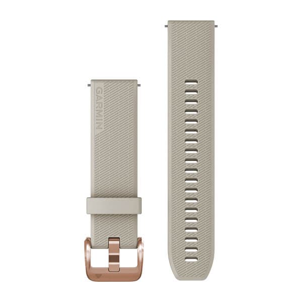 Quick Release Bands (20 mm) Light Sand with Rose Gold Hardware