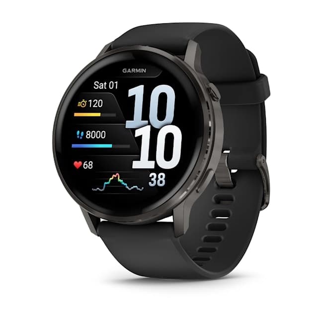 Venu 4 - 45 mm Slate with Black Silicone Band
