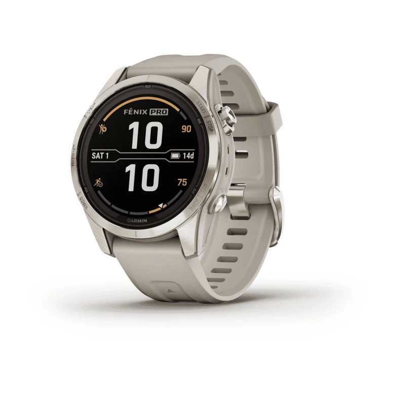 Fenix 7S Pro – Sapphire Solar Edition Soft Gold with Light Sand Band