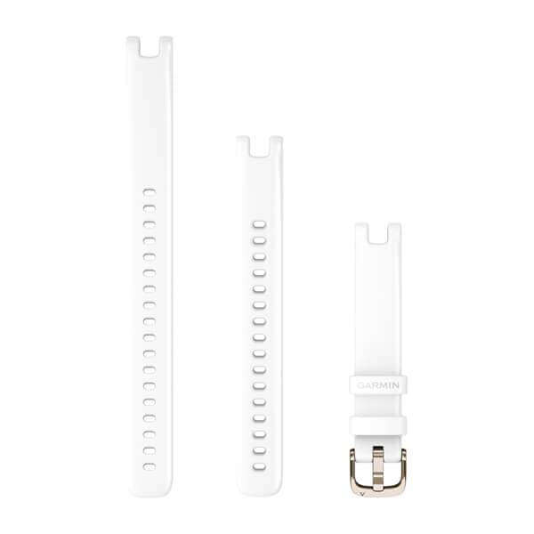 Lily Bands White with Cream Gold Hardware
