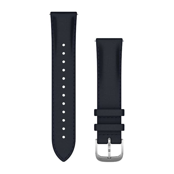 Quick Release Band 20mm Navy Italian Leather/Silver
