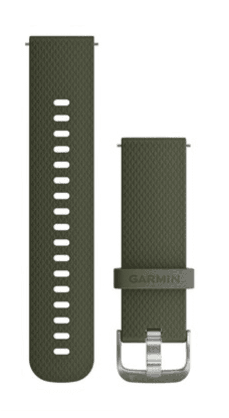 Quick Release Band 20mm Moss/Stainless / Two Sizes Included