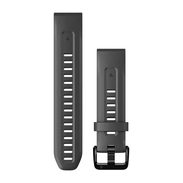 QuickFit 20 Watch Bands Graphite Silicone