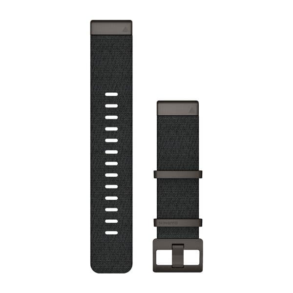 QuickFit 22 Watch Straps Jacquard-weave Nylon Strap – Heathered Black