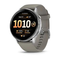 Venu 4 - 45 mm Silver with Silver Grey Silicone Band