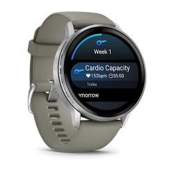 Venu 4 - 45 mm Silver with Silver Grey Silicone Band