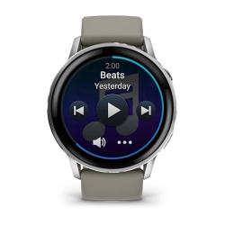 Venu 4 - 45 mm Silver with Silver Grey Silicone Band