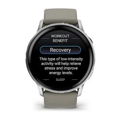 Venu 4 - 45 mm Silver with Silver Grey Silicone Band