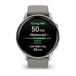Venu 4 - 45 mm Silver with Silver Grey Silicone Band