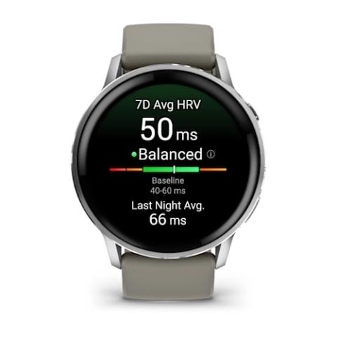 Venu 4 - 45 mm Silver with Silver Grey Silicone Band