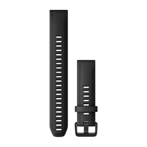 QuickFit Band 20mm Black Silicone Large