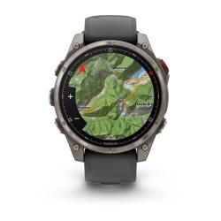 Garmin Fenix 8 Pro – 47 mm, AMOLED Sapphire, Titanium with Graphite/black silicone band