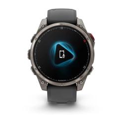 Garmin Fenix 8 Pro – 47 mm, AMOLED Sapphire, Titanium with Graphite/black silicone band