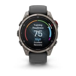 Garmin Fenix 8 Pro – 47 mm, AMOLED Sapphire, Titanium with Graphite/black silicone band