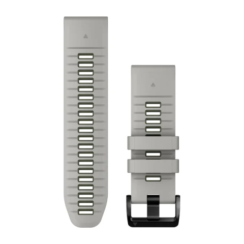 QuickFit 26 Watch Bands Fog Grey/Moss Silicone