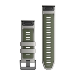 QuickFit 26 Watch Bands Fog Grey/Moss Silicone