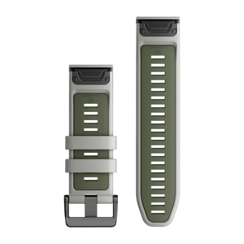 QuickFit 26 Watch Bands Fog Grey/Moss Silicone