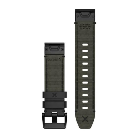 QuickFit 22 Watch Straps Genuine Horween Leather Strap – Black