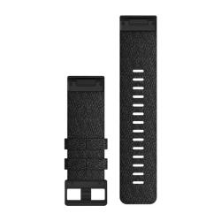 QuickFit 22mm Band Heathered Black Nylon