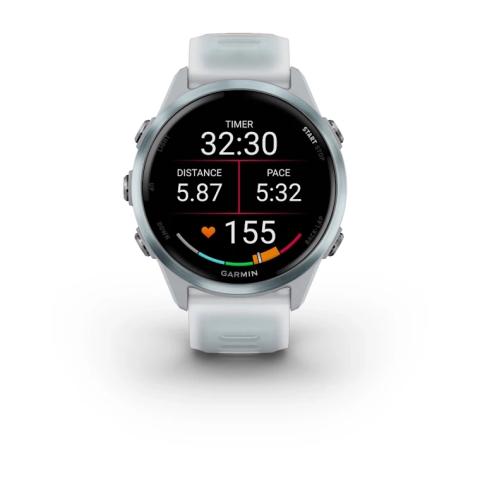 Forerunner 570 - 42mm Cloud Blue Aluminium with Translucent Whitestone/Cloud Blue Band