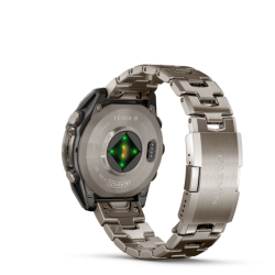 Спортивные часы для бега и триатлона Garmin Fenix 8 – Sapphire bare titanium, graphite with a titanium band, plus a graphite silicone band, 47 mm