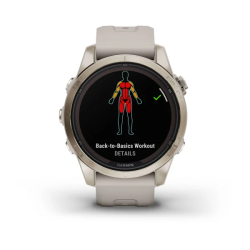 Мультиспортивные часы Garmin Fenix 7S Pro – Sapphire Solar Edition Soft Gold