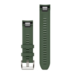 QuickFit 22 Watch Bands Pine Green Silicone Strap