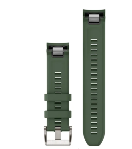 QuickFit 22 Watch Bands Pine Green Silicone Strap