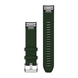 QuickFit 22 Watch Bands Pine Green Silicone Strap