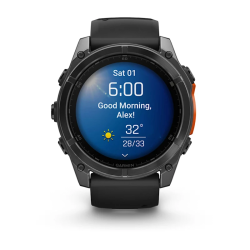 Fenix 8 – AMOLED Slate Gray With A Black Silicone Band 51 mm
