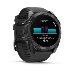 Fenix 8 – AMOLED Slate Gray With A Black Silicone Band 51 mm