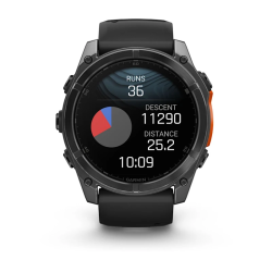 Fenix 8 – AMOLED Slate Gray With A Black Silicone Band 51 mm