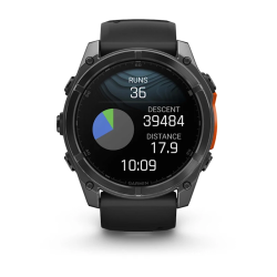 Fenix 8 – AMOLED Slate Gray With A Black Silicone Band 51 mm