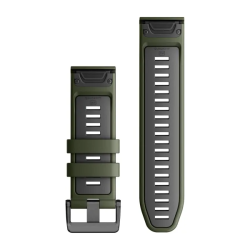 QuickFit 26 Watch Bands  Moss/Graphite Silicone