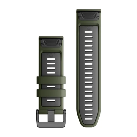 QuickFit 26 Watch Bands  Moss/Graphite Silicone
