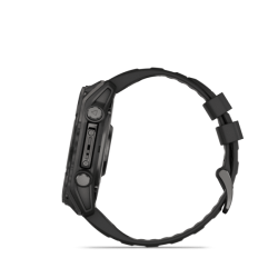 Спортивные часы для бега и триатлона Garmin Fenix 8 – Sapphire with Black/Pebble Gray Silicone 51 mm