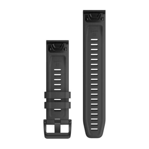 QuickFit Band 22mm Slate Gray Silicone with Black Hardware