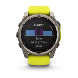 Спортивные часы для бега и триатлона Garmin Fenix 8 – Solar Sapphire