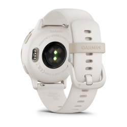 Garmin Vivoactive 5 Cream Gold Aluminum Bezel with Ivory Case and Silicone Band