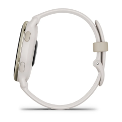 Garmin Vivoactive 5 Cream Gold Aluminum Bezel with Ivory Case and Silicone Band