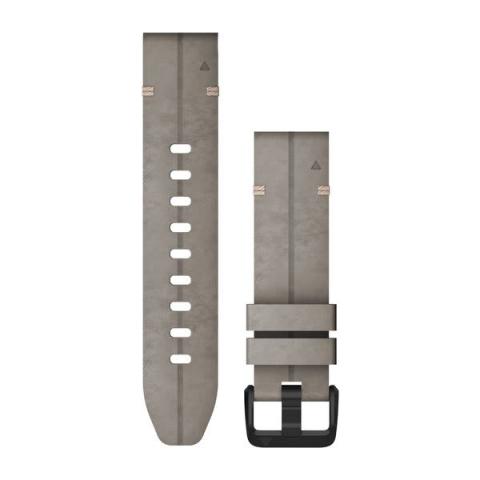QuickFit Band 20mm Shale Gray Suede Leather