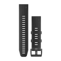 QuickFit 22mm Band Black/Black Silicone