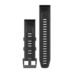 QuickFit 22mm Band Black/Black Silicone