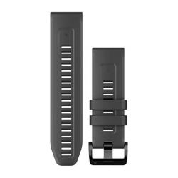 QuickFit 26 Watch Bands Graphite Silicone
