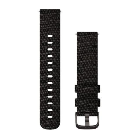 Quick Release Band 20mm Black Pepper Woven Nylon/Slate