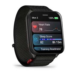 Venu X1 Black with Slate Titanium Caseback and Black ComfortFit Nylon Band