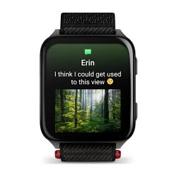 Venu X1 Black with Slate Titanium Caseback and Black ComfortFit Nylon Band